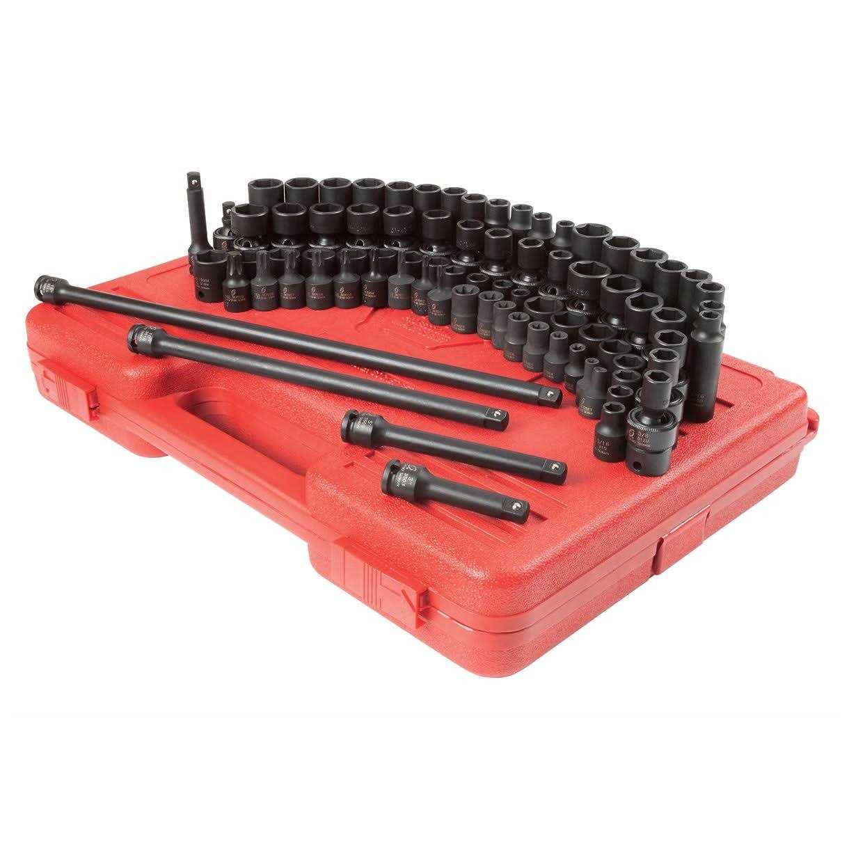 Sunex 3569 84 Piece 3/8 Drive Master Hex Bit Impact Socket Set - Zenithce