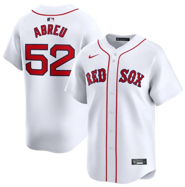 Boston Red Sox #52 Wilyer Abreu White 2024 Home Limited Stitched Jersey - Zenithce