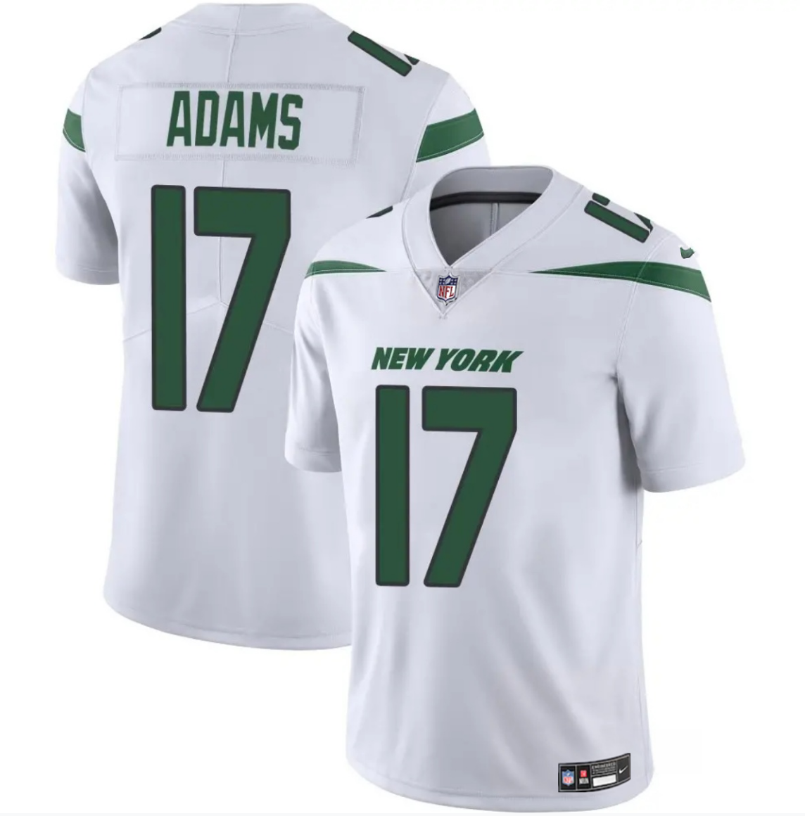 New York Jets #17 Davante Adams White 2024 Vapor Untouchable Limited Stitched Jersey - Zenithce
