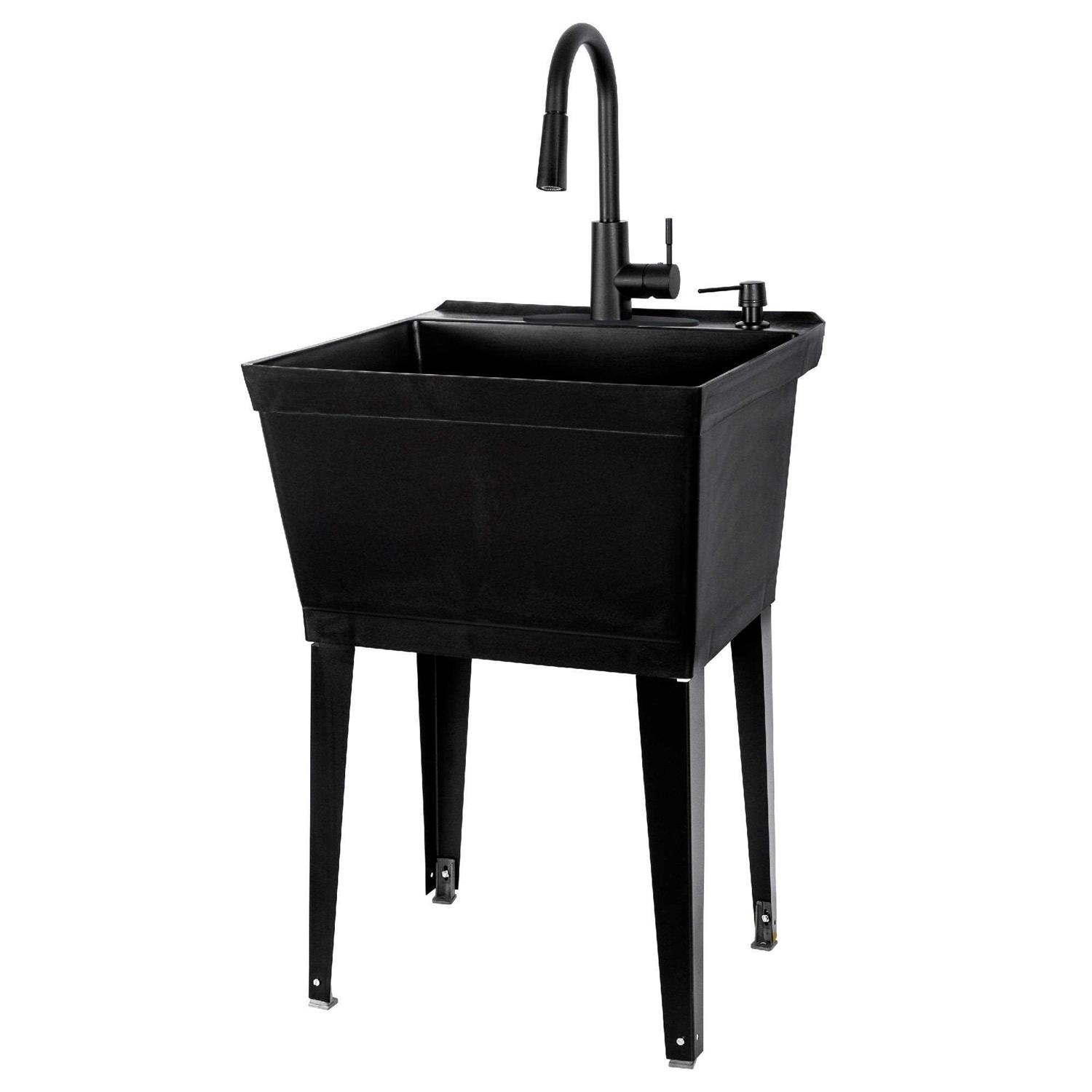 Tehila Utility Sink High-Arc Faucet Laundry - Zenithce