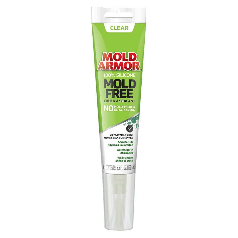 Mold Armor 5.5-oz Clear Silicone Caulk - Zenithce