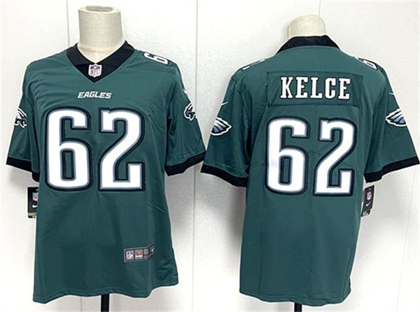 Philadelphia Eagles #62 Jason Kelce Green 2024 New Vapor Untouchable Limited Football Stitched Jersey - Zenithce
