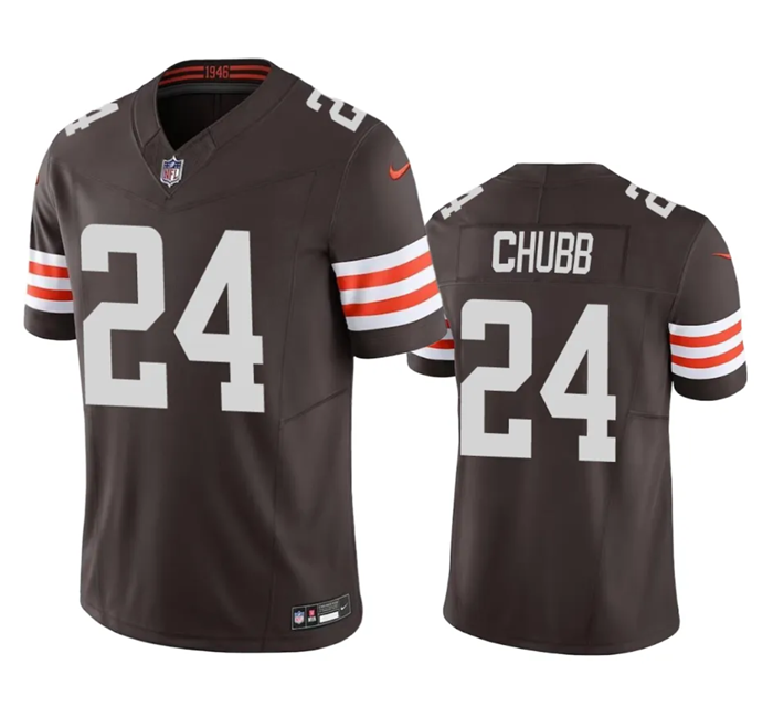 Cleveland Browns #24 Nick Chubb Brown 2023 F.U.S.E. Vapor Untouchable Limited Stitched Jersey - Zenithce