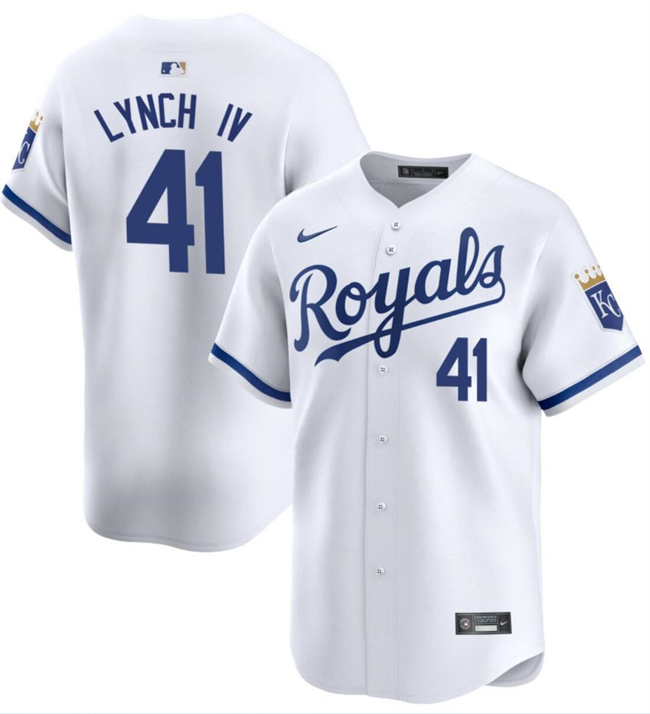 Kansas City Royals #41 Daniel Lynch IV White 2024 Home Limited Cool Base Stitched Jersey - Zenithce