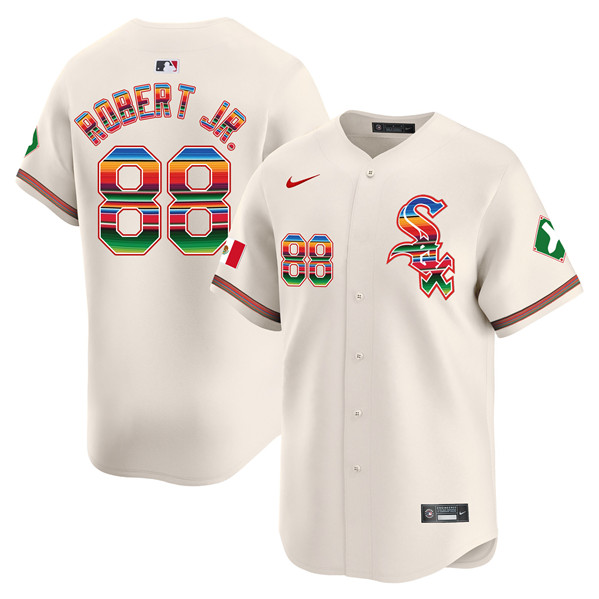 Chicago White Sox #88 Luis Robert Jr. Cream Mexico Vapor Premier Limited Stitched Jersey - Zenithce