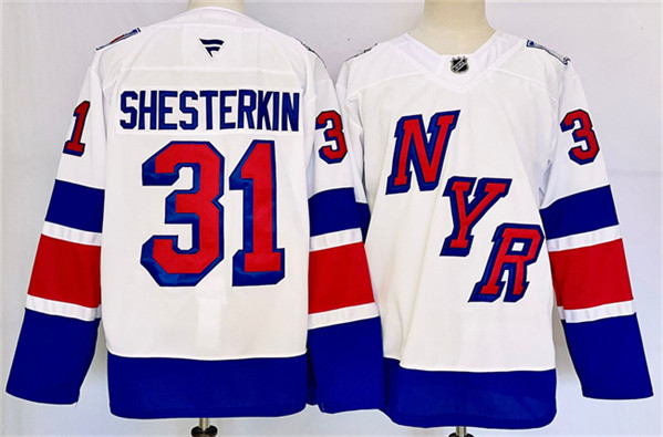 New York Rangers #31 Igor Shesterkin White 2024-25 Stadium Series Stitched Jersey - Zenithce