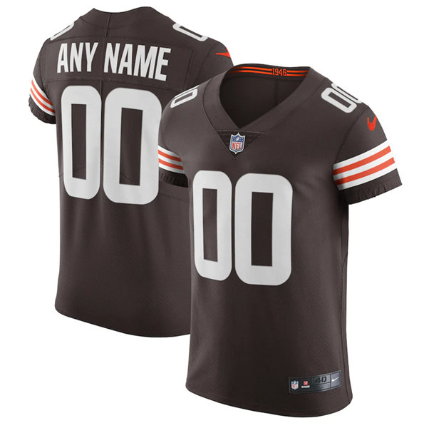 Cleveland Browns Customized Brown Vapor Stitched Football Jersey - Zenithce