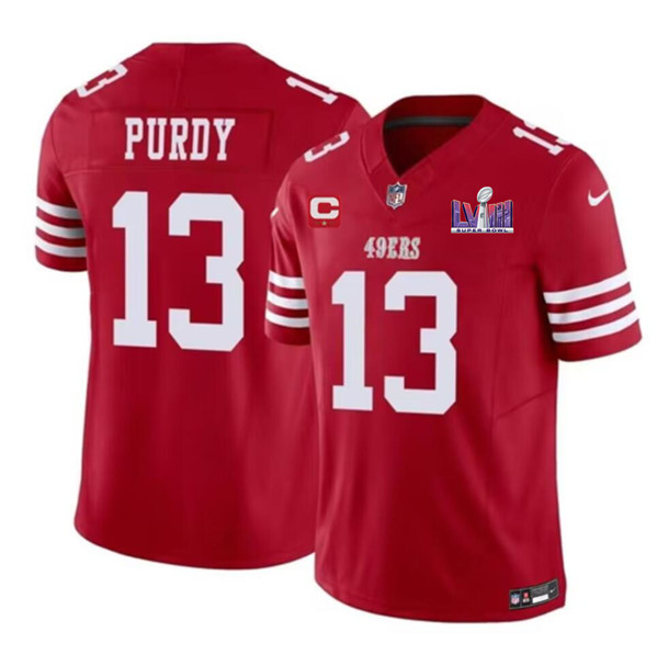 San Francisco 49ers #13 Brock Purdy Red 2023 F.U.S.E. With 1-Star C Ptach And NFC West Champions Patch Stitched Jersey - Zenithce