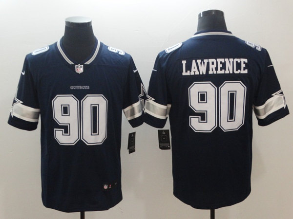 Dallas Cowboys #90 Demarcus Lawrence Navy Vapor Untouchable Limited Stitched Jersey - Zenithce