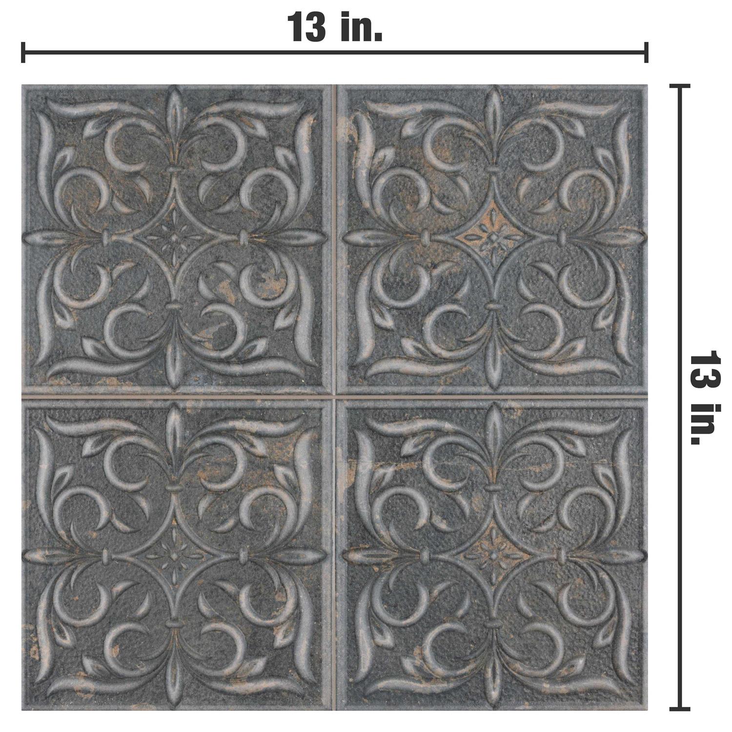 Merola Tile Antigua Lis Porcelain Wall Tile - Zenithce