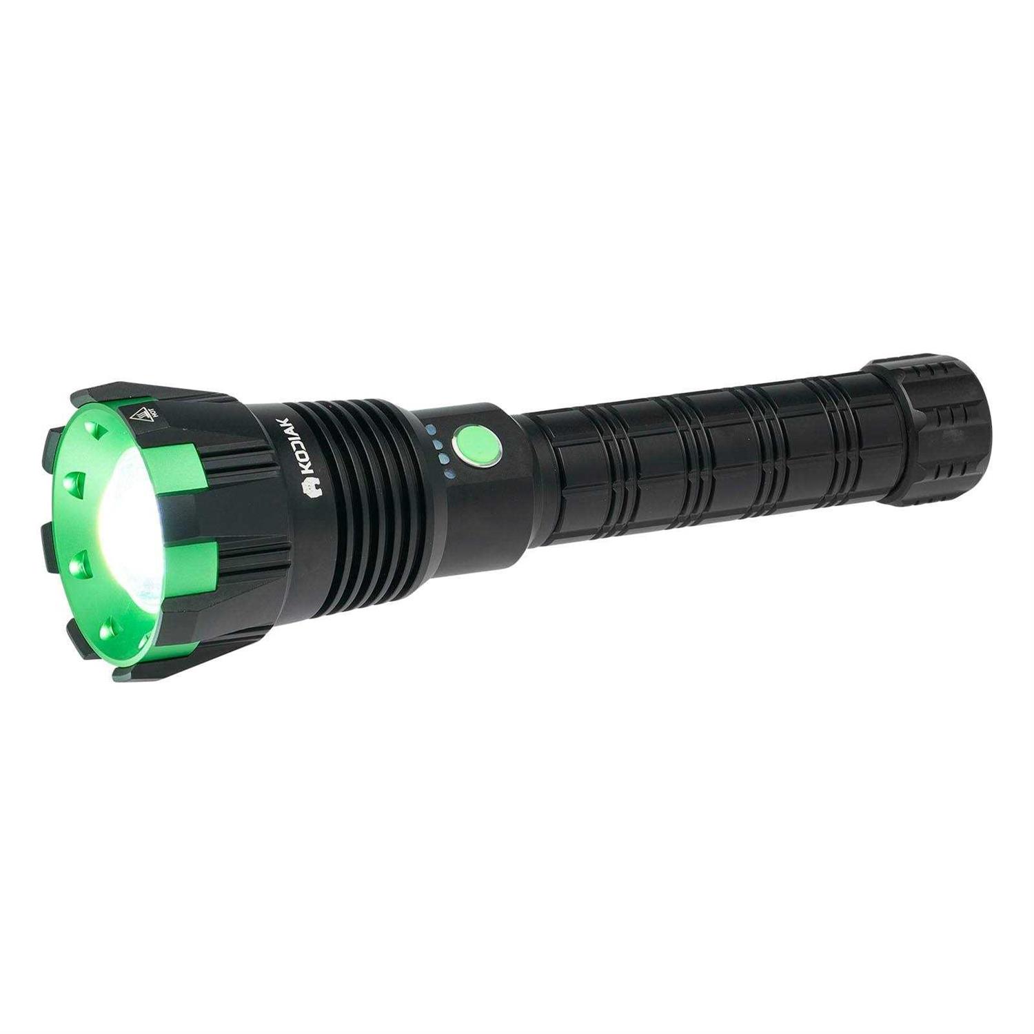 Kodiak 1-mile Beam Rechargeable Tactical Flashlight COB LED 1000 Lumens - Zenithce