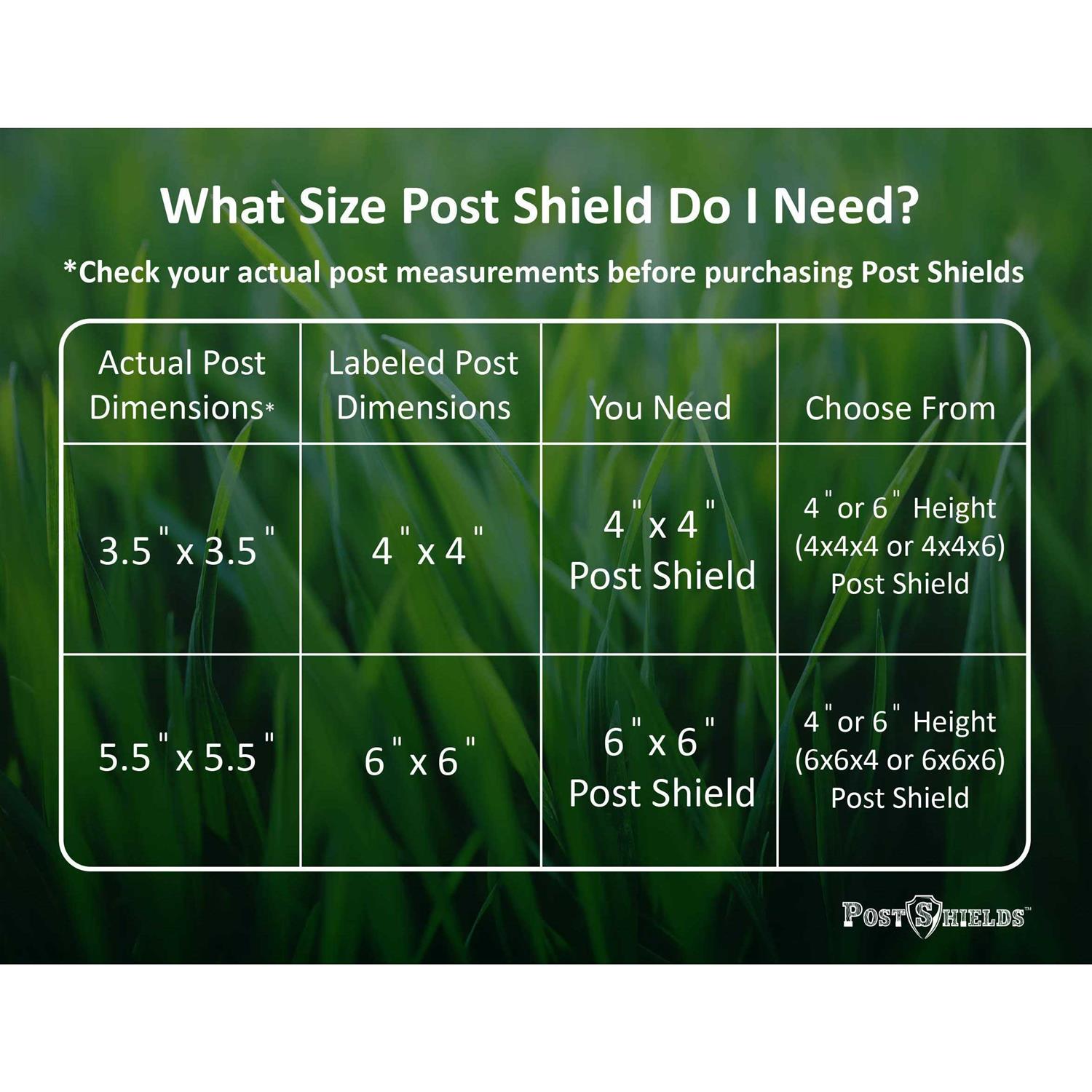 Post Shields Inc. 4 in. H x 4 in. W x 4 in. L Plastic White Fence Post Protection 5282711030 - Zenithce