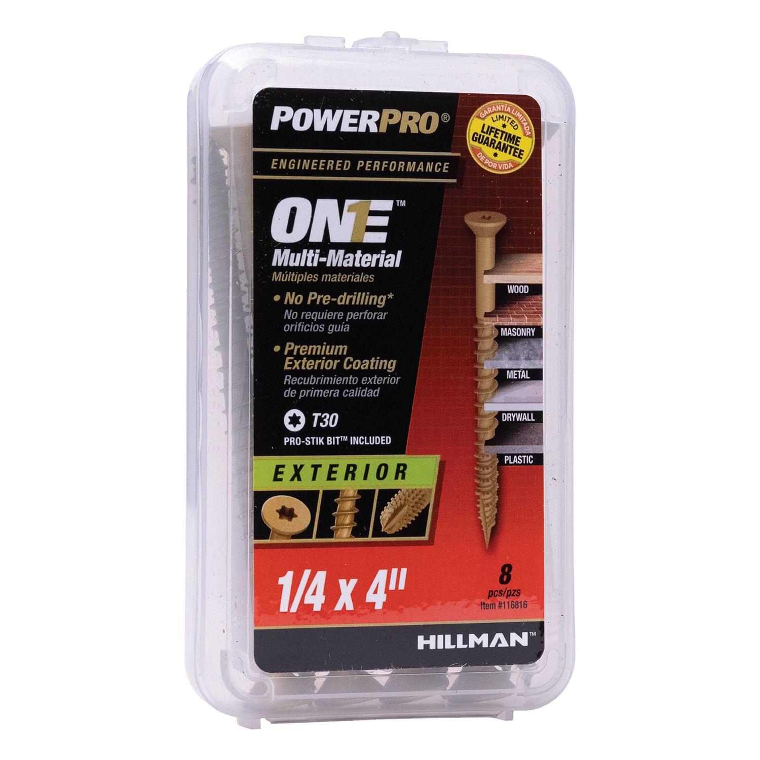 Hillman Multi-Material One Flat Head - Zenithce