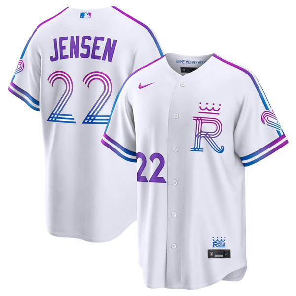 Kansas City Royals #22 Carter Jensen White 2026 City Connect Stadium Stitched Jersey - Zenithce