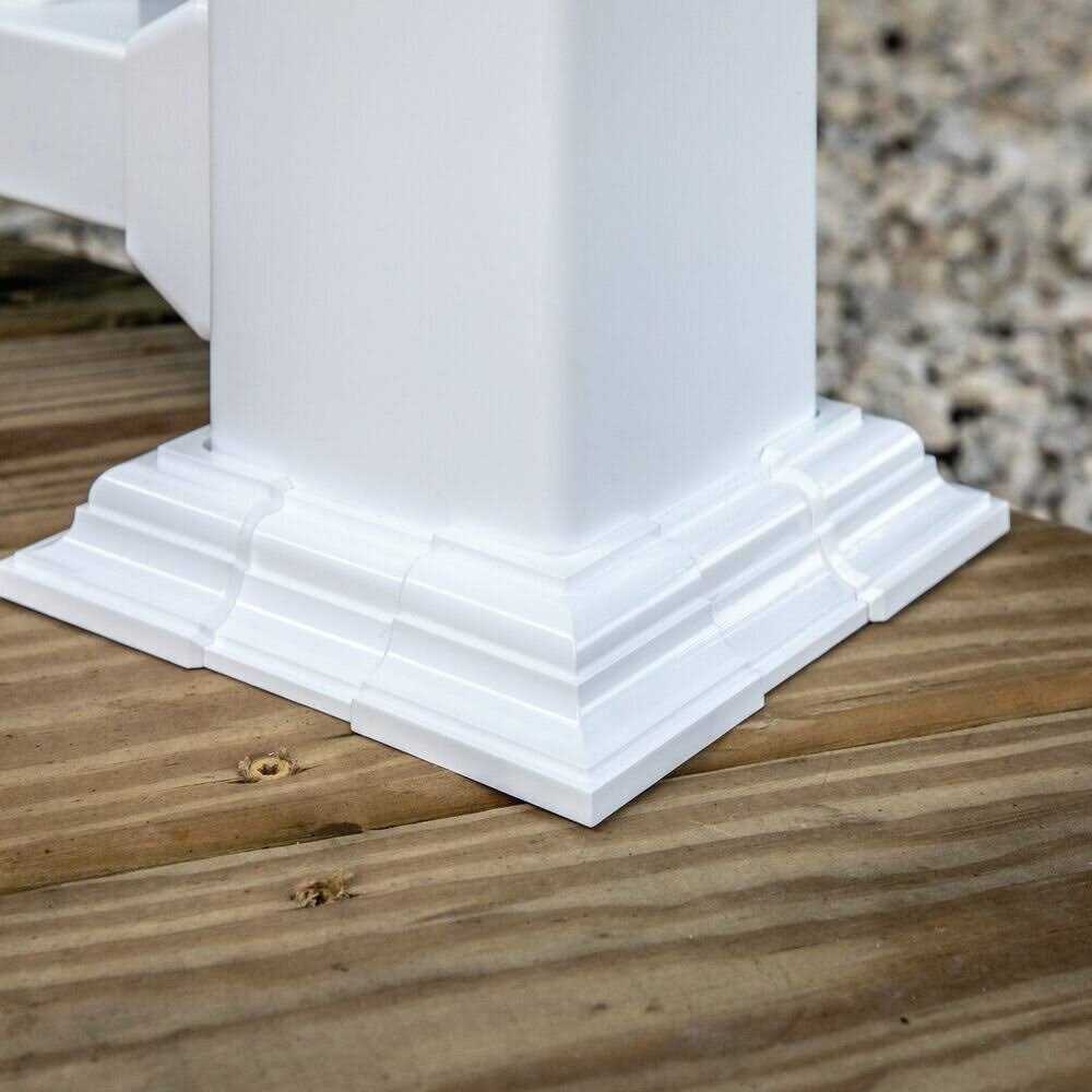 RDI 3-1/2 in. x 3-1/4 in. x 97 in. Vinyl Transform Top Rail - Zenithce
