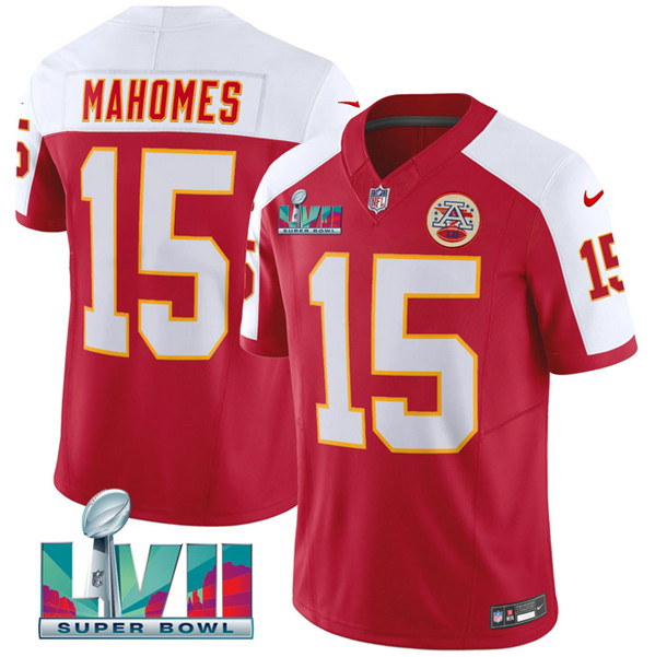 Kansas City Chiefs #15 Patrick Mahomes Red 2023 F.U.S.E. With Super Bowl LVII Patch Vapor Untouchable Limited Stitched Jersey - Zenithce