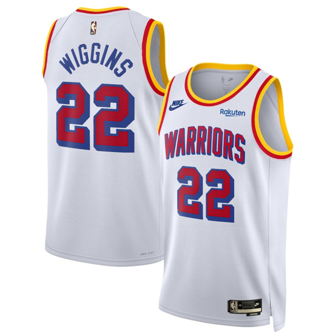 Golden State Warriors #22 Andrew Wiggins White 2024-25 Classic Edition Stitched Jersey - Zenithce