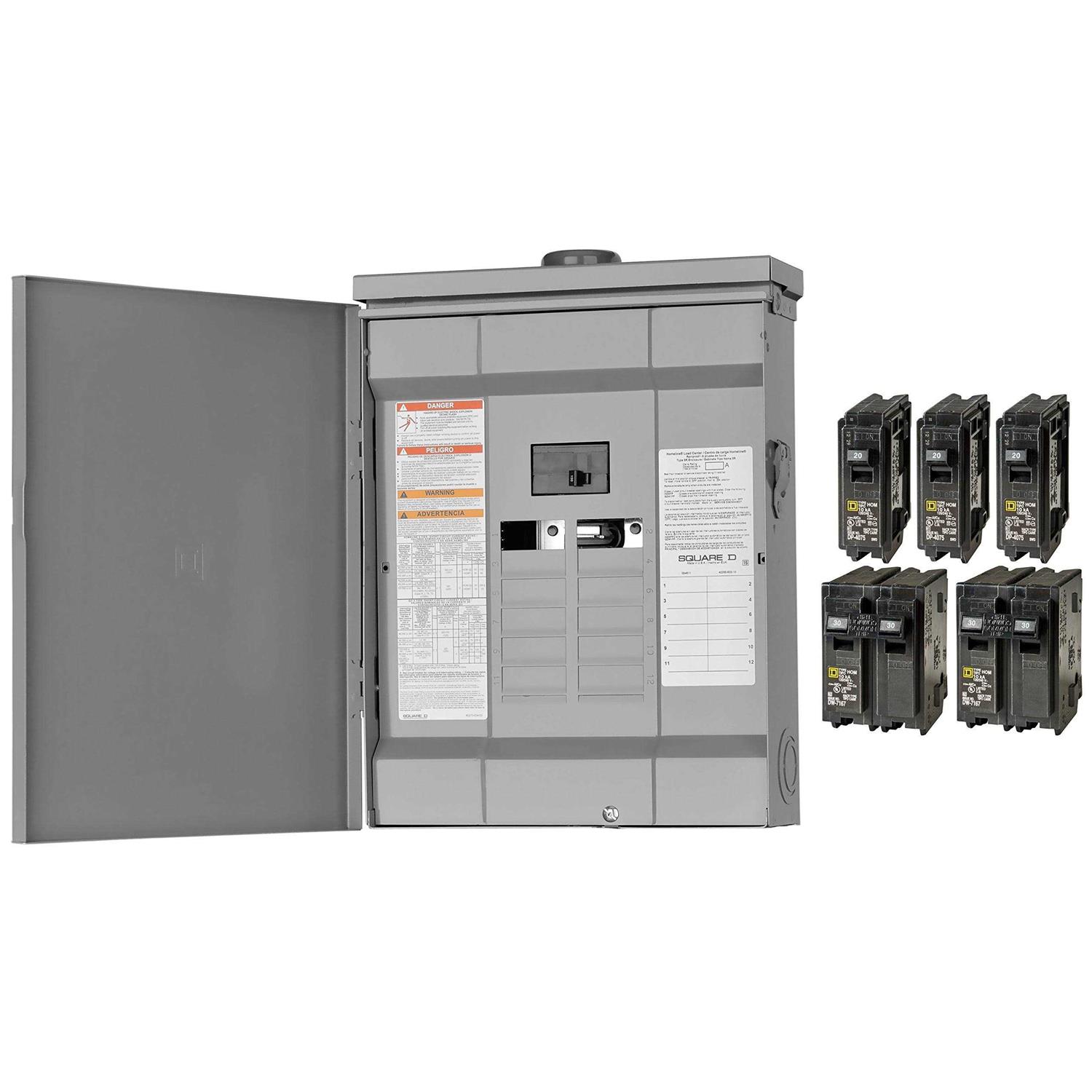 Square D HOM1224M100PRB Main Breaker Load Center - Zenithce
