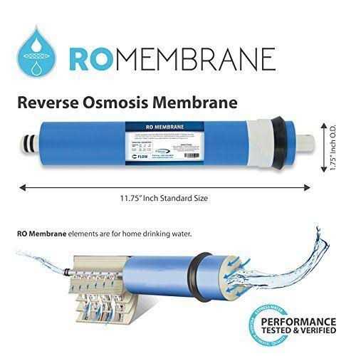 Express Water Reverse Osmosis Membrane RO Membrane 50 GPD Water Filter Replacement Under Sink and Reverse Osmosis System - Zenithce