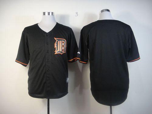 Tigers Blank Black Fashion Stitched Jersey - Zenithce