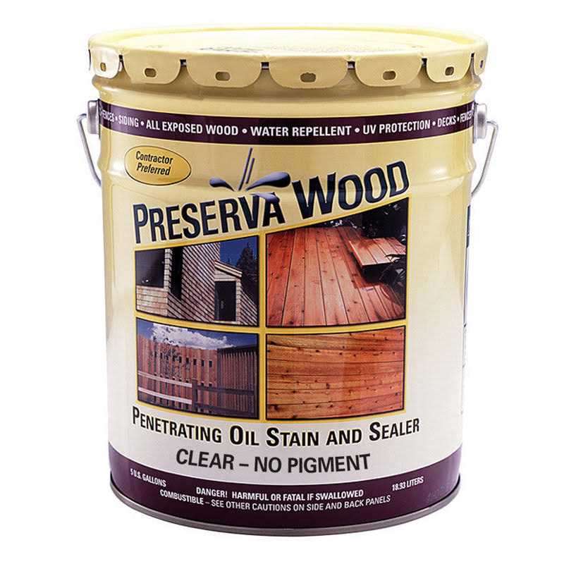Preserva Wood 1 gal Oil-Based Exterior Stain and Sealer - Zenithce