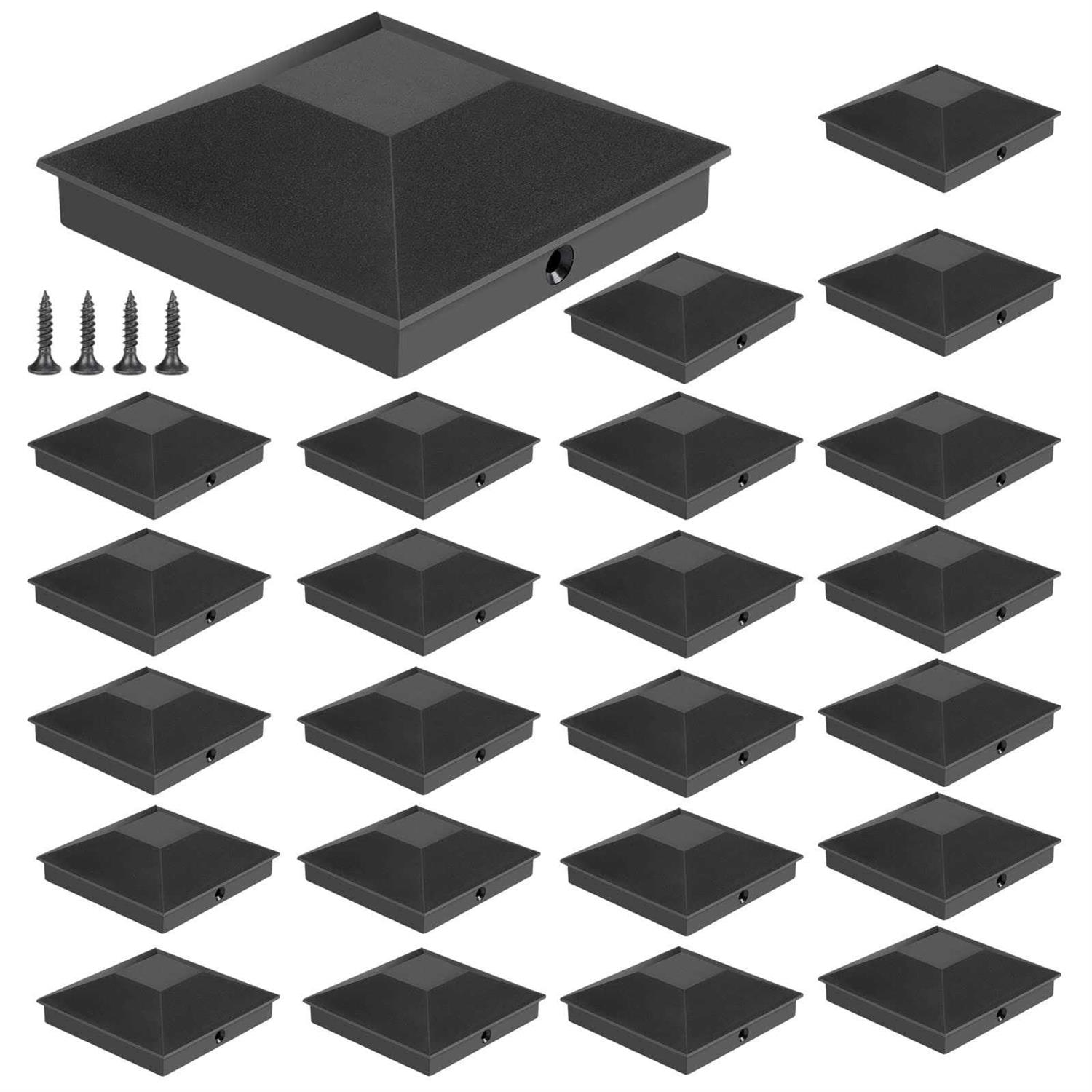 Eapele 20pcs Deck Railing Brackets Connectors with 120pcs Wood Screws - Zenithce