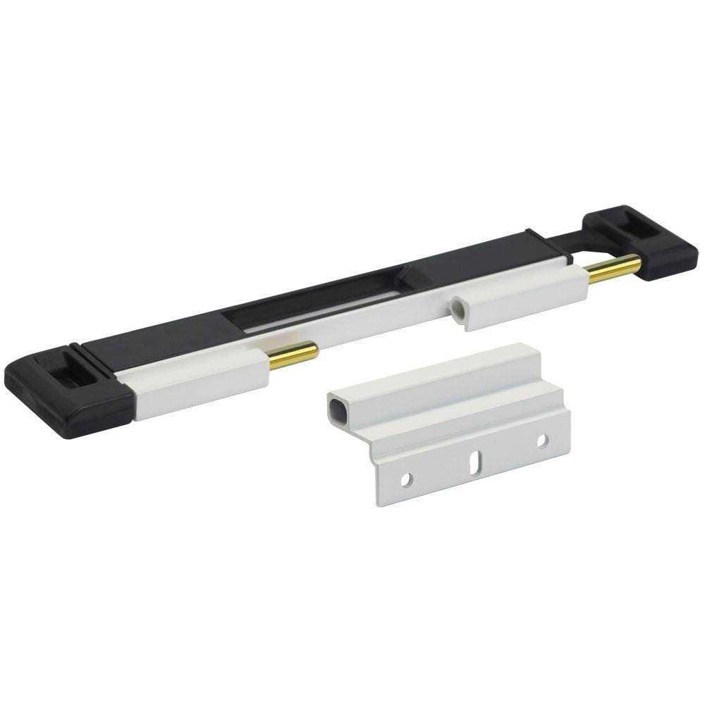 Home Fashion Technologies White Double Bolt Sliding Door Lock - Zenithce