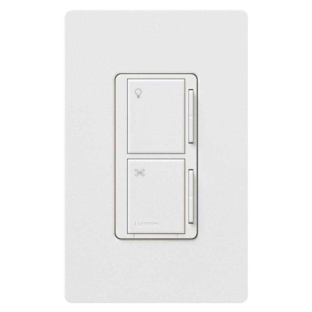 Lutron Diva DVCL-153PR-WH Single Pole or 3-Way CFL / LED Dimmer Switch - Zenithce