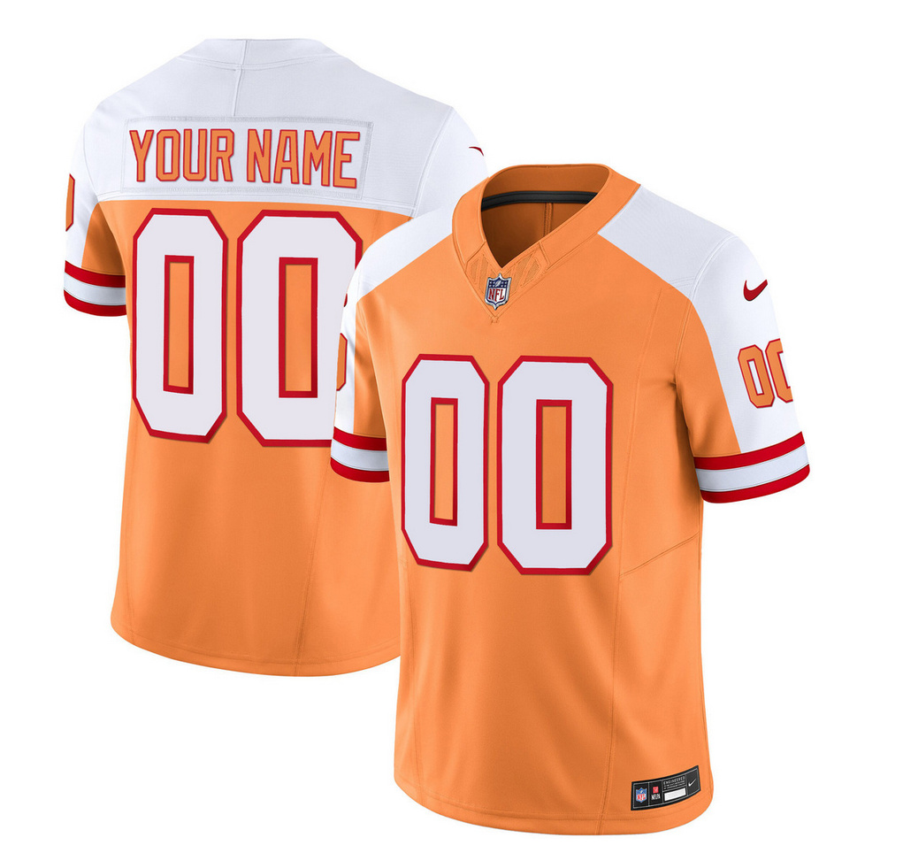 Tampa Bay Buccaneers Custom 2023 F.U.S.E.White Gold Throwback Limited Stitched Jersey - Zenithce