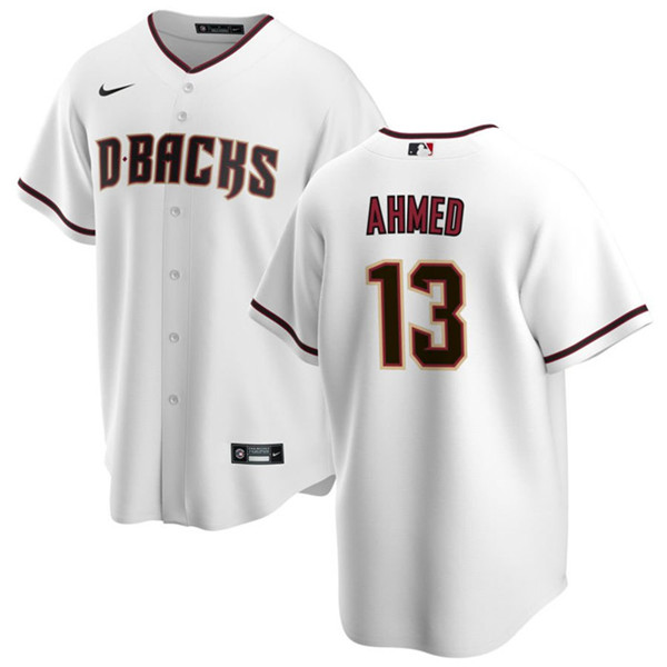 Arizona Diamondbacks #13 Nick Ahmed White Cool Base Stitched Jersey - Zenithce