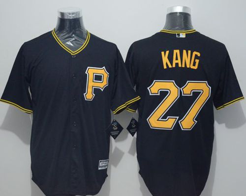 Pirates #27 Jung-Ho Kang Black New Cool Base Stitched Jersey - Zenithce