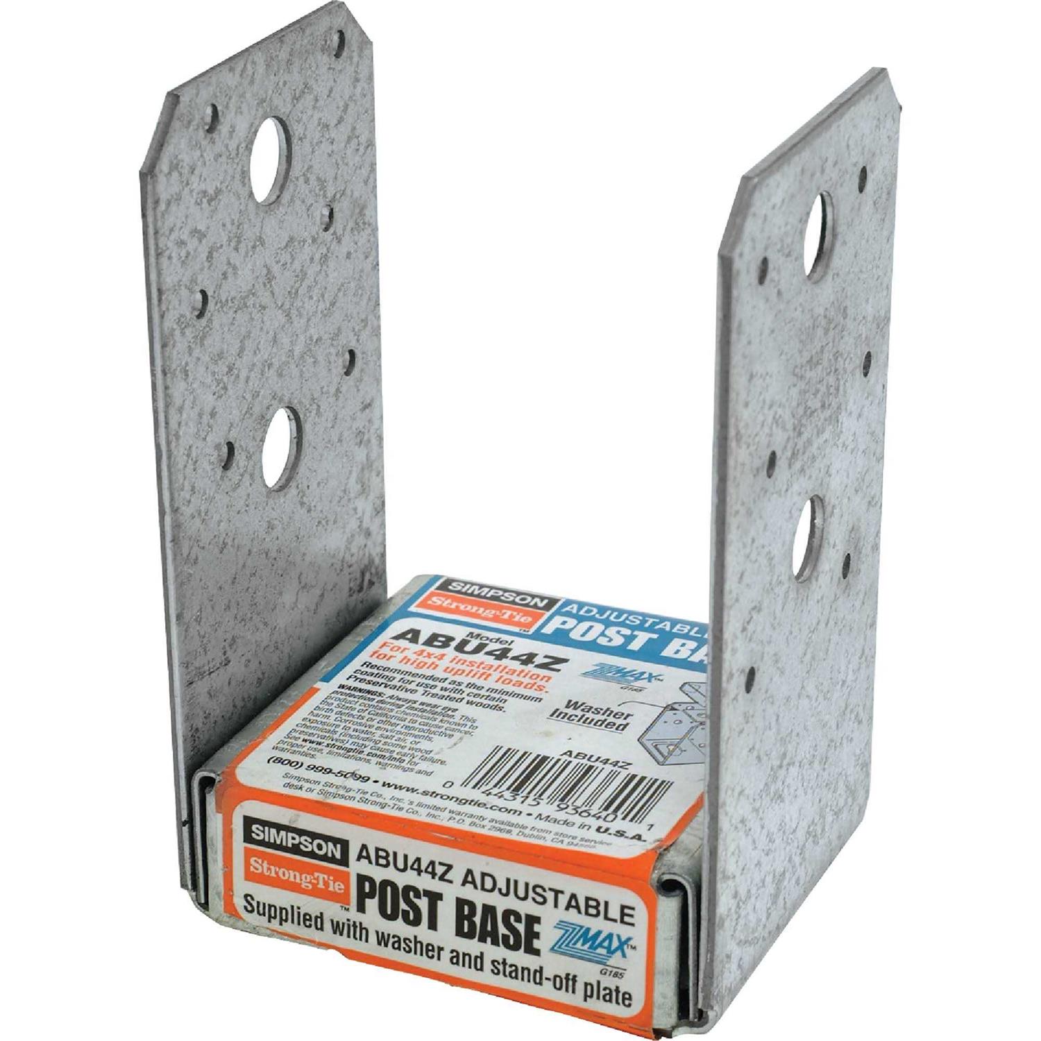 Simpson Strong-Tie Post Base ZMAX ABA46Z - Zenithce