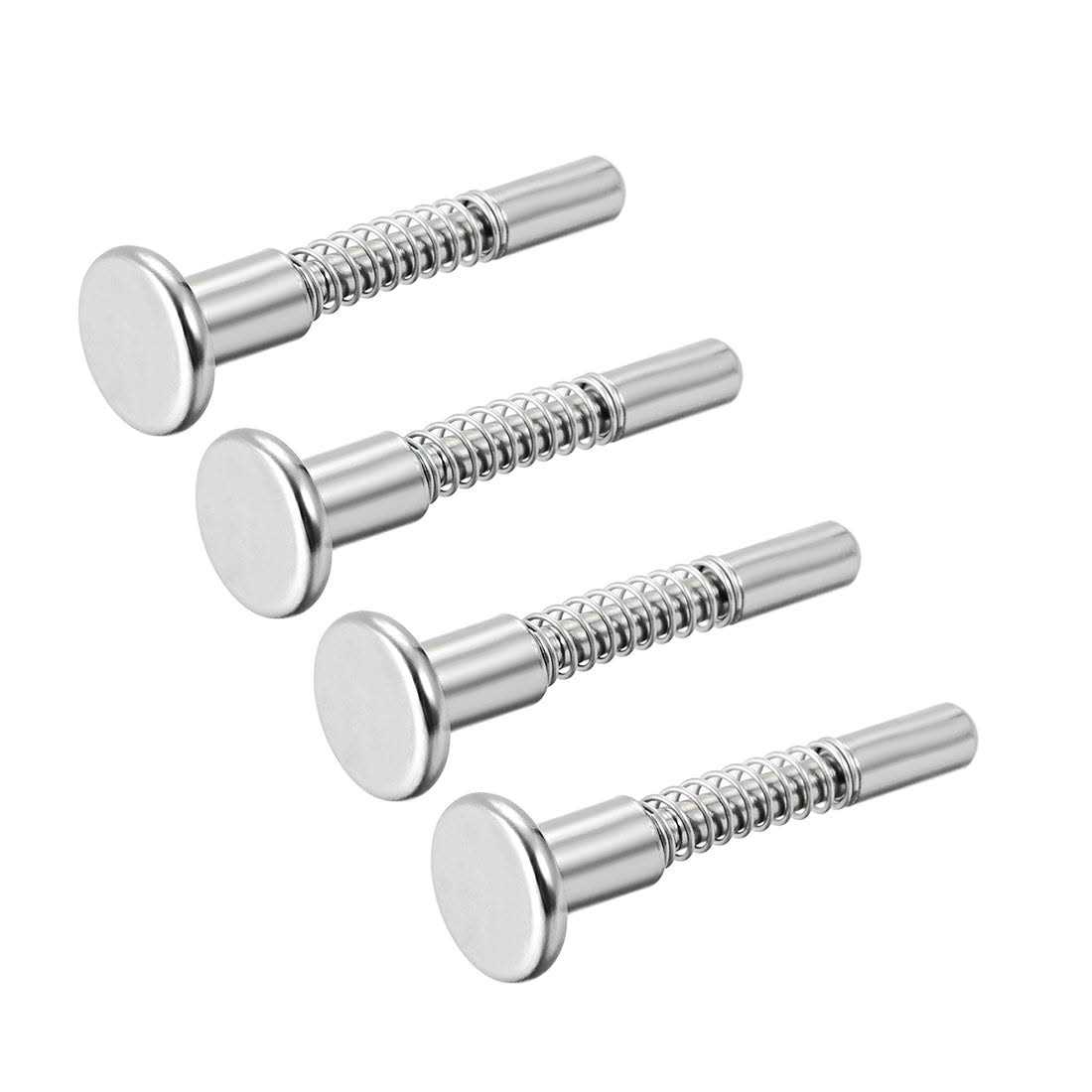 Harfington Plunger Latches Spring Loaded Stainless Steel Head Spring Total Length - Zenithce