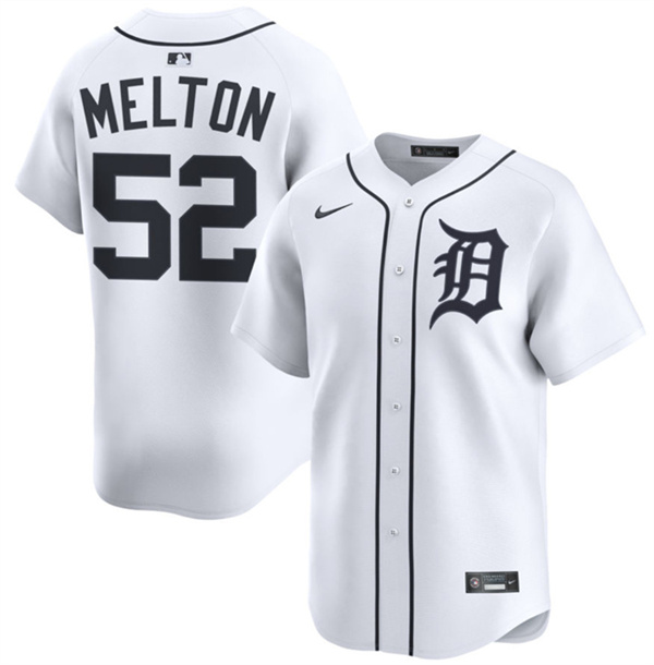 Detroit Tigers #52 Troy Melton White 2024 Home Limited Stitched Jersey - Zenithce