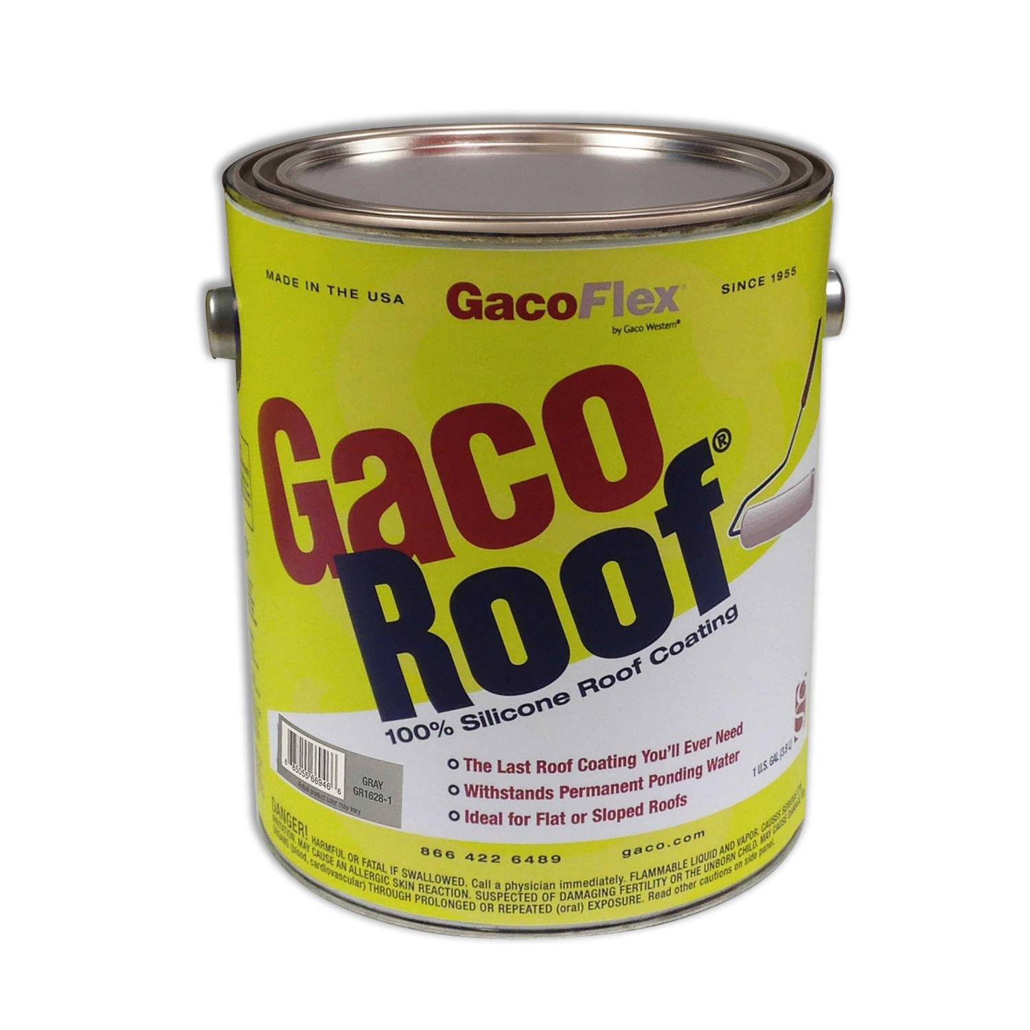 GacoFlex 5 Gal. White Solvent-Free 100% Silicone Roof Coating - Zenithce