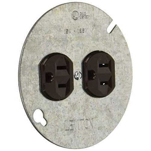Leviton 5042 15 Amp 125 Volt Duplex Receptacle On 4-Inch Cover - Zenithce