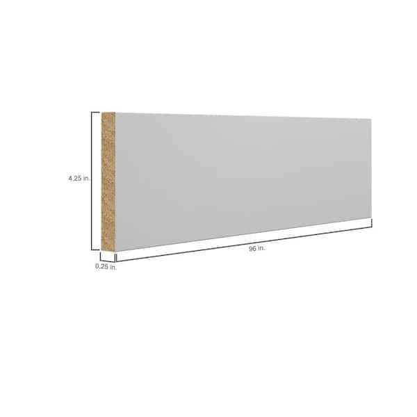 Hampton Bay Designer Series 4.5x96x0.625 in. Base Board Molding - Zenithce