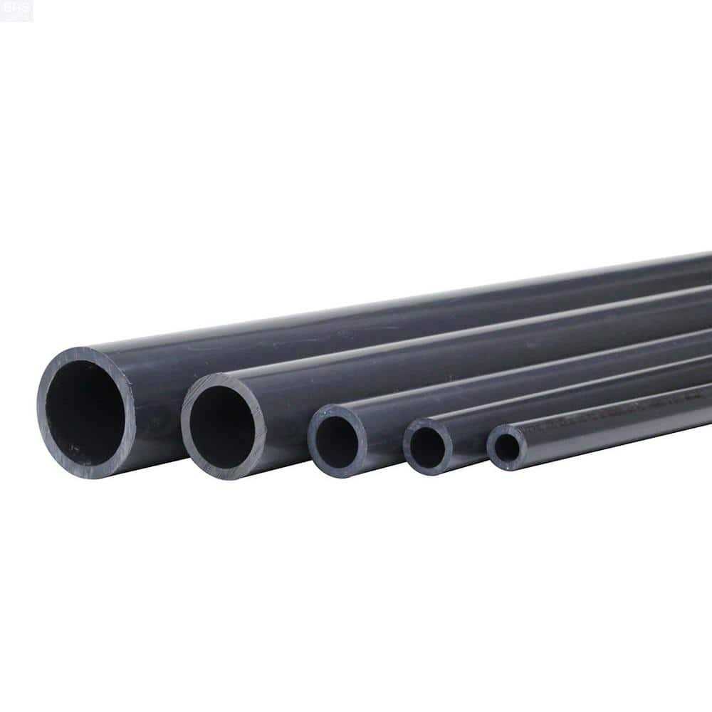 PVC Pipe Schedule 80 Industrial Grade Grey Grey/PVC - Zenithce