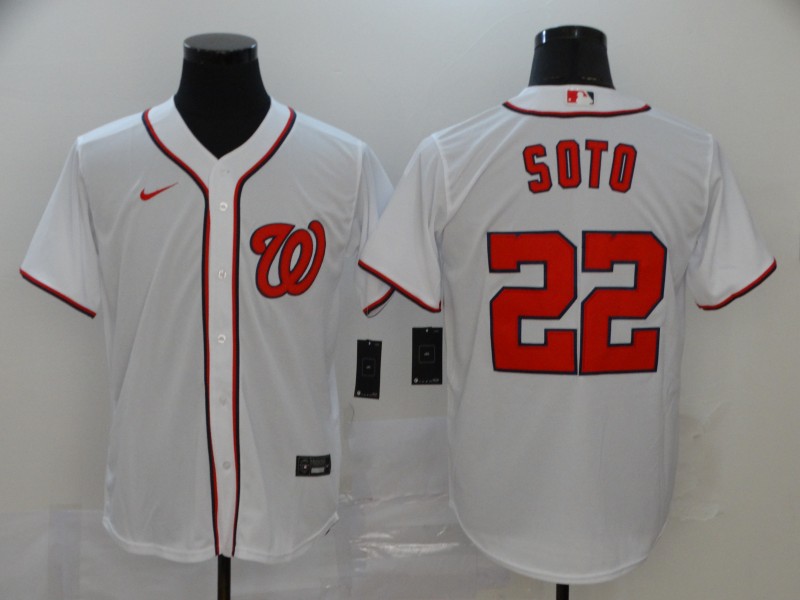 Washington Nationals #22 Juan Soto Majestic White Cool Base Stitched Jersey - Zenithce