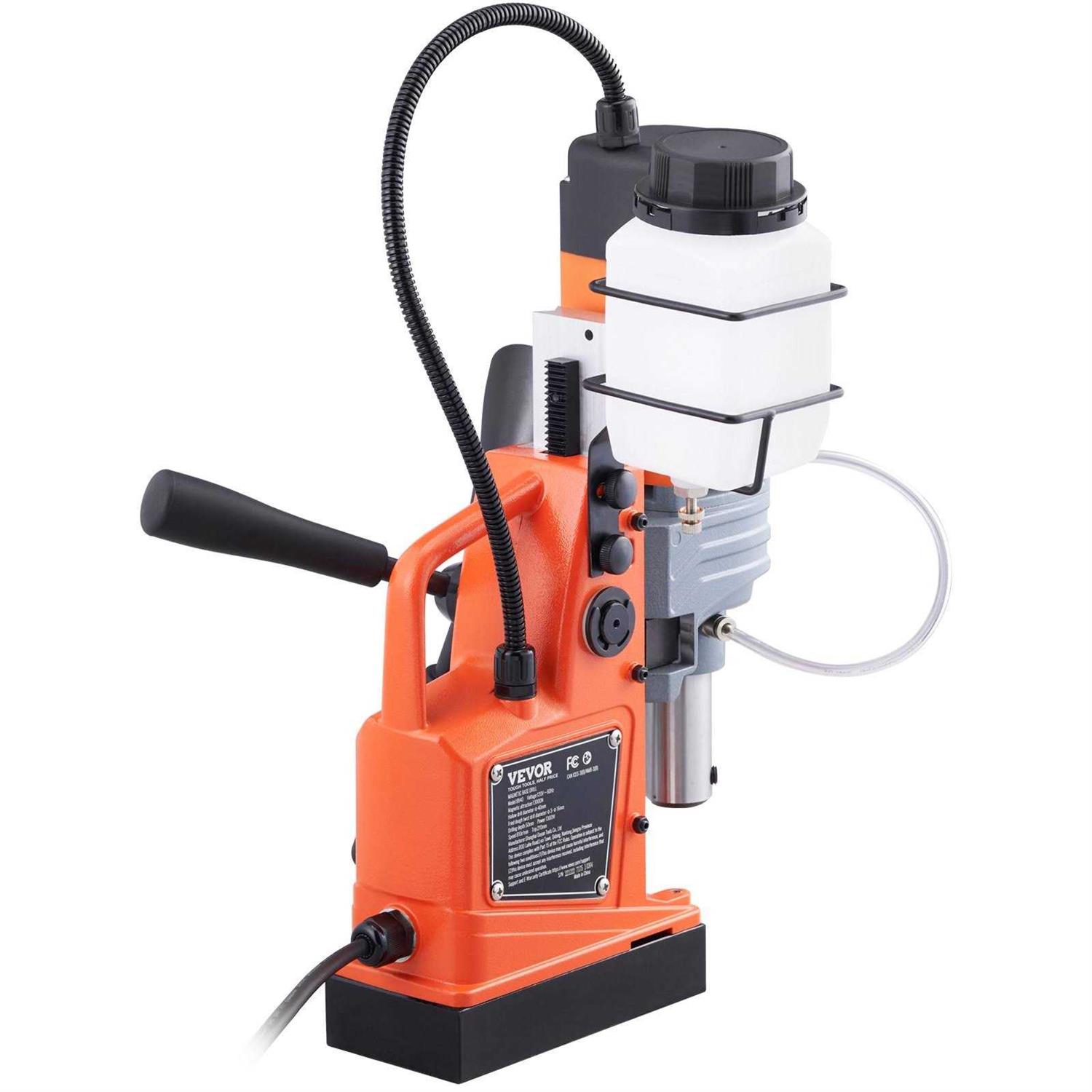 VEVOR Mag Drill Press 1300W 1.57 Boring Diameter 2922lbf Power Portable Magnetic Drill - Zenithce