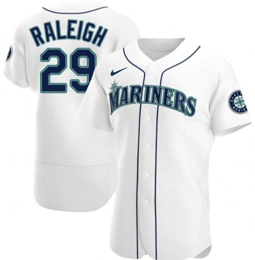 Seattle Mariners #29 Cal Raleigh White Flex Base Stitched Jersey - Zenithce