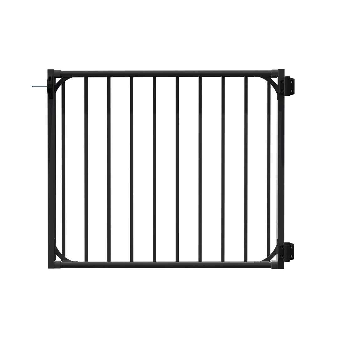 Rapid Rail Textured Black Aluminum Deck Rail Gate Conversion Kit Deckorators - Zenithce
