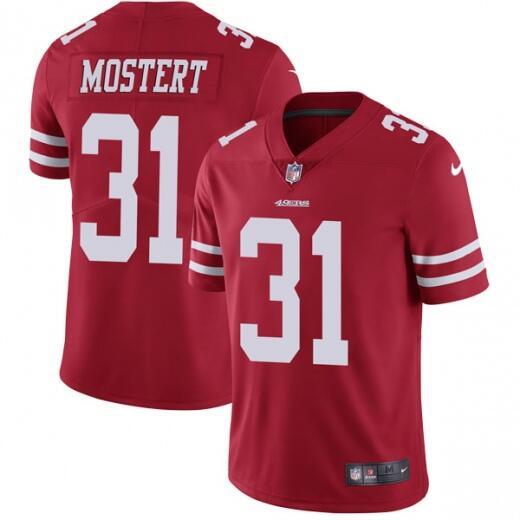 San Francisco 49ers #31 Raheem Mostert Red Vapor Untouchable Limited Stitched Jersey - Zenithce