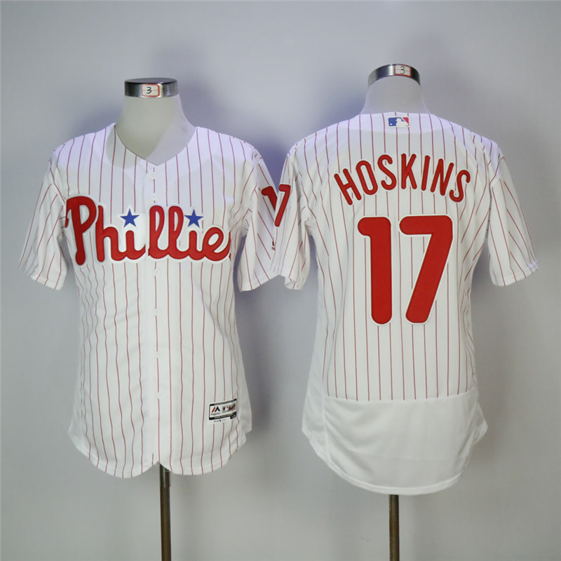 Philadelphia Phillies #17 Rhys Hoskins White Flexbase Stitched Jersey - Zenithce