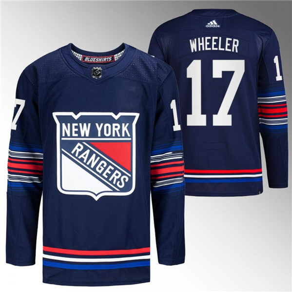 New York Rangers #17 Blake Wheeler Navy Stitched Jersey - Zenithce