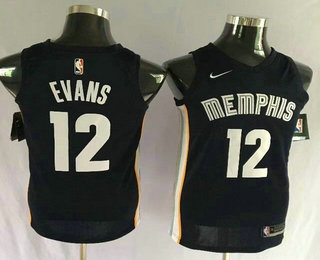 Memphis Grizzlies #12 Tyreke Evans New Navy Blue 2017-2018 Swingman Stitched Jersey - Zenithce