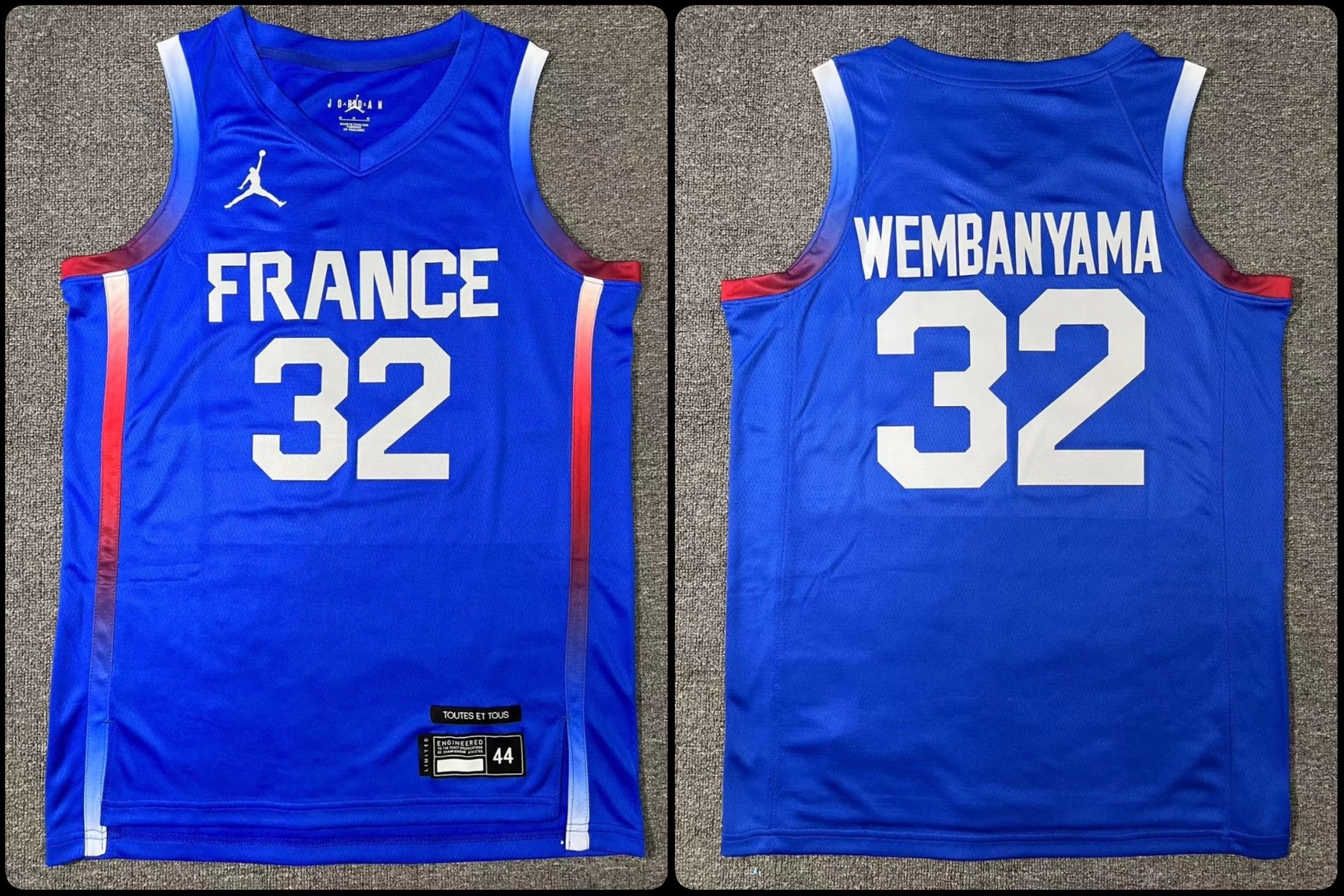 #32 Victor Wembanyama Blue FR Stitched Jersey - Zenithce