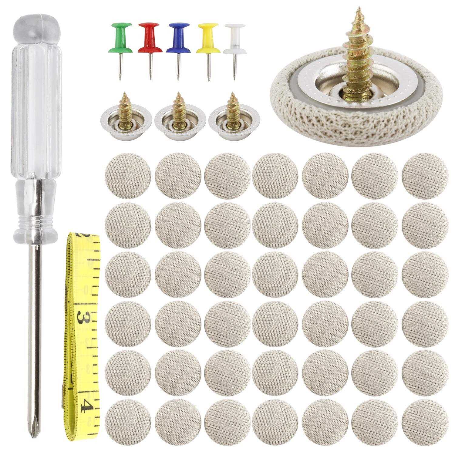 HighFree 60 pcs Car Roof Repair Rivets Headliner Repair Button Auto Roof Snap Rivets Retainer for Interior Ceiling Cloth Fixing Repair Buckle - Zenithce