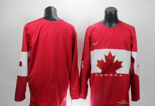 Olympic 2014 CA. Blank Red Stitched Jersey - Zenithce