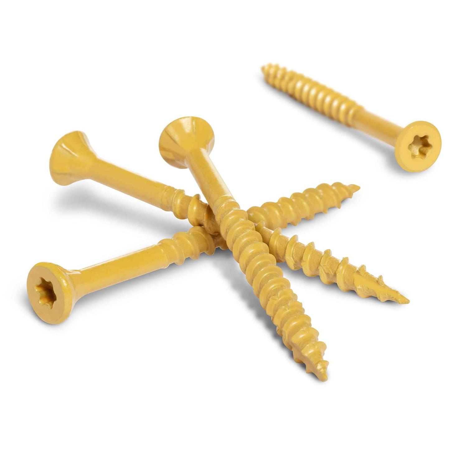 Deck Plus 48420 Exterior Tan Wood Screws - Zenithce